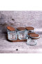 Premium 6-Piece Glass Breakfast & Snack Bowl Set with Wooden Lid and Tray - 2