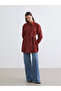 Lcw modest brown women's suede-look shirt tunic - 2
