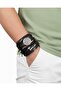 Viking 5-Piece Genuine Leather Bracelet with Scandinavian Axe and Compass Figures