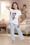 Girl's Patterned Short Sleeve Pajama Set