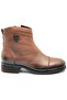 Marsel Genuine Leather Flat Non-Slip Sole Orthopedic Women's Boots Taba - 3