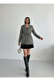 Gray Tie-Dye Detailed Comfortable Fit Cashmere Cardigan/Jacket - 4