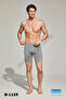 3-Piece Gray Stretch Fabric Men's Long Boxer Berrak 1125 - 2