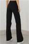 Power Straight Fit Black Lycra Wide Leg Loose Jeans - 7