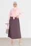 Bel Kismi Leather Detail Skirt 60217