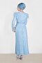 Lace Dress with Feather Shoulder 4464 - 4
