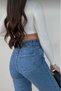 Zoi 90's Medium Blue Super High Waist Wide Leg Jeans Palazzo Pants - 5