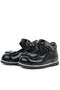 Black Patent Leather Bow Baby Girl Ballet Shoes - 5