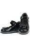 Black Patent Leather Bow Baby Girl Ballet Shoes - 7