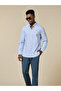 The Airy Pinstripe – Sky Blue Oxford Shirt with Soft, Light Texture, Slim Fit - 6