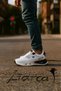 Airnova Men's White Black Air Sole Anatomical Comfort Casual Sports Shoes - 2