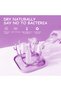 Bottle drying rack, Polypropylene, Foldable, Pink, - 3