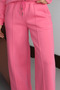 Women's 3 Thread Fleece Inside High Waist Çı piped Alazzo Sweatpants 1144 - 3