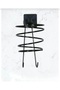 Adhesive Screw Black Blow Dryer Hanger Sheet Metal Dryer Holder Blow Dryer Hanger - 2