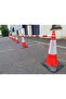 Road Safety Reflective Traffic Cone, 1m, Pack of 2 - 6