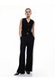 V-Neck Buttoned Sleeveless Knit Vest - 2
