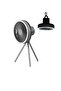 Tripod Camping Fan with LED Lantern, Portable Battery Operated Silent Tent Fan, 3 Speeds