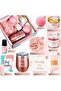 11PC Scented Candles & Bath Bombs Spa Gift Set (Pink Rose) - 2