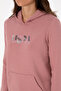 Women's Dusty Rose Hooded Basic Sweatshirt 50307711-Vr221 - 7