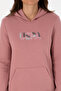 Women's Dusty Rose Hooded Basic Sweatshirt 50307711-Vr221 - 6