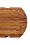Garden Side Tables 2 pcs with Wooden Top Black Poly Rattan - 8