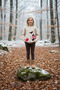Deer Patterned Girl's Knit Sweater - 2