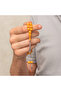 Silver Tassel Yellow Round Crimped Amber Prayer Beads - 2