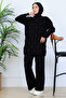 Stone Knitwear Set N7067 Black