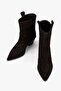 Women's Maven Bitter Brown Genuine Suede Leather Cowboy Boots - 4