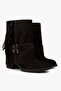 Women's Inferno Bitter Brown Genuine Suede Leather Tasseled Boots - 2
