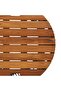 Garden Side Tables 2 pcs with Wooden Top Grey Poly Rattan - 8