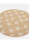 Beige Printed Round Placemat - 3