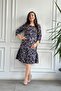 Square Neck Flannel Dress with Ruffled Hem