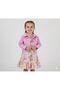 Delicate Floral Pink Denim Jacket Dress Set 2-3-4-5 Years