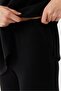 Women's Elastic Waist Textured Trousers - 7