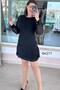Pleated Skirt Channel Dress 6K277