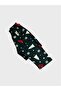 Suitable for Girl and Mother Cotton Suede Fabric Green Pine Snowflake Christmas Pattern Shirt Collar Buttoned Pajama Set - 4
