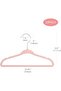 30-Pack Velvet Baby Clothes Hangers with Swivel Hook,Notched Shoulder,Light Pink