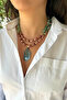 Handmade Star Stone and Jade Natural Stone Special Design Jade Natural Stone Pendant Women's Double Necklace - 6