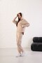 Women's Comfortable Fit Long Sleeve Zippered Modal Fabric Pocketed Hooded Sweatsuit Top Cardigan - 6