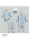 100% Cotton Soft Color Set of 4 56-62 cm 1-3 Months Blue Crml.Mv.Zu1586