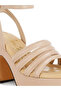 Women Strappy High Platform Sandals in Beige - 5