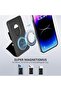 Mag-Safe Leather Magnetic 2-Card Wallet Stand for iPhone & Android (Black) - 6