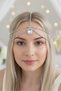 Silver Color Stone Detailed Forehead/Henna Accessory