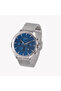Men's Silver Stainless Steel & Blue Analog Watch | ZK127G2MS-46 - 3