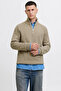 Jack & Jonesjjpannel Cotton Blend Regular Fit Half Zip Mock Neck Sweater Men's Sweater 12278919