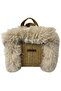 - Ayşe 4723 Handmade Plush Fur Model Tress Rope Handbag / 22 cm X 23 cm - 7