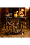FFD Clear Glass Serving Cart – Modern Bar Cart Trolley (Black, 80CM) - 6