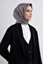 Silk Scarf 2026 Winter - 9417-02 Gray Smoked Twill