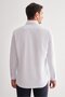 White Hard Collar Long Sleeve Pocket Comfort Fit Classic Shirt 1004255164 - 5